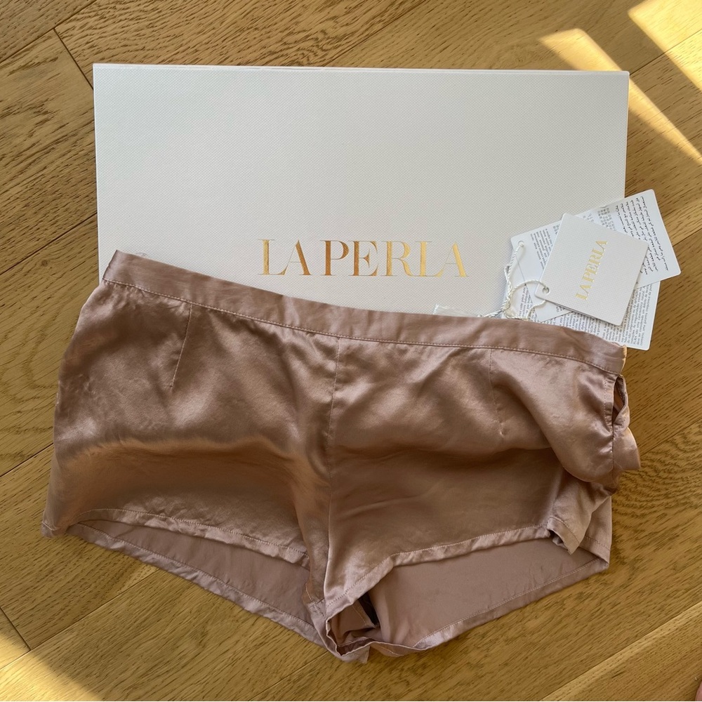 Authentic La Perla silk sleep short Dusty Pink